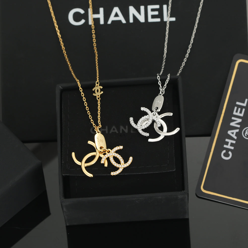 18K  Chanel Diamond Long Necklace