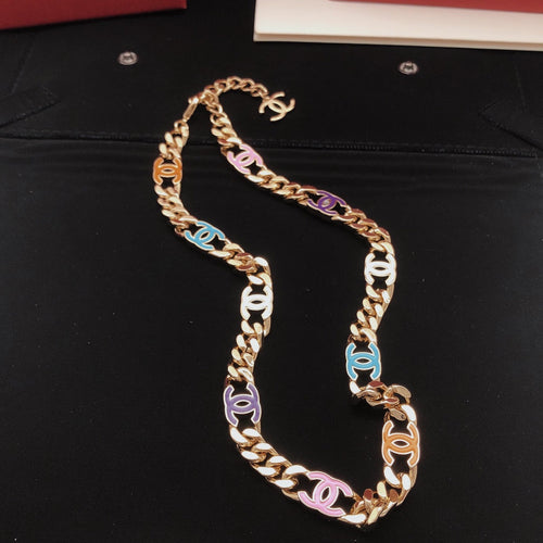 18K  Chanel Color Chain Necklace
